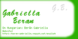 gabriella beran business card